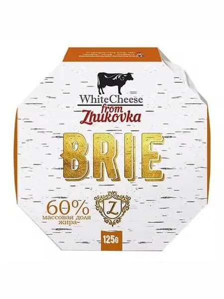 Сыр мягкий White Cheese from Zhukovka Бри 60% БЗМЖ 125 г