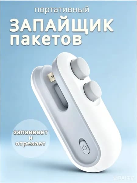 Портативный ручной запайщик для пластиковых пакетов, бытовой термозапайщик для герметизации упаковок