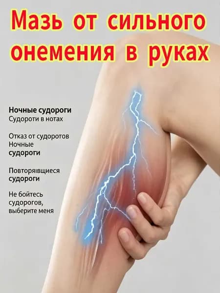 Мазь от онемения пальцев, кистей, локтей, плеч и ног 50 г