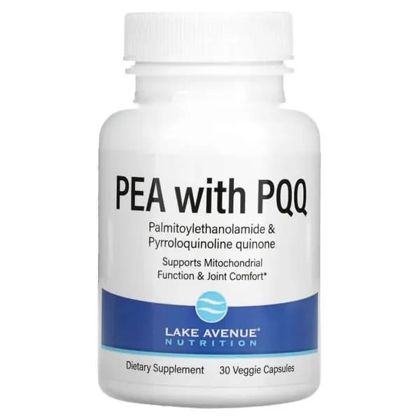 PEA (пальмитоилэтаноламид) + PQQ, Lake Avenue Nutrition, 30 капсул