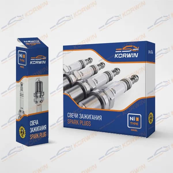 Свеча зажигания (аналог bkr6ez) nickel KORWIN KWND0002