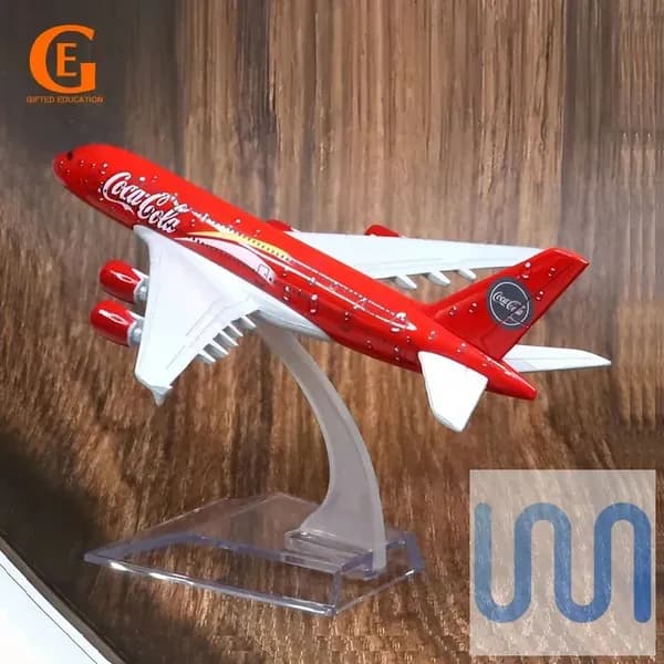 Коллекционная Модель Самолета Аэробус 380 Авиалиний COLA Cool - Металлическая Модель, Подарок Авиалюбителю