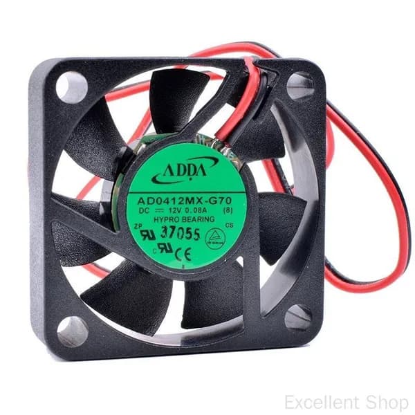 Вентилятор ADDA AD0412MX-G70 40*40*10 Мм DC12V 0.08A 2-х Проводный Тихий Вентилятор Для Охлаждения