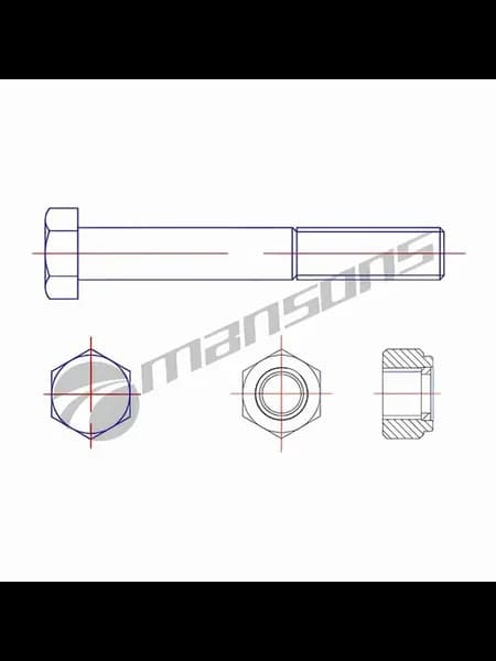 Болт амортизатора m24*3*280 bpw