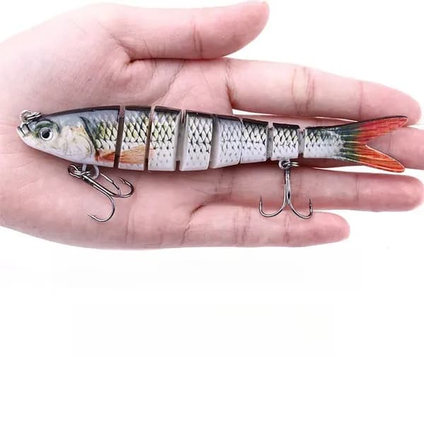 Многосекционная бионическая приманка fish road sub-bait 13,7 см27 г Воблер 27 светло-серый