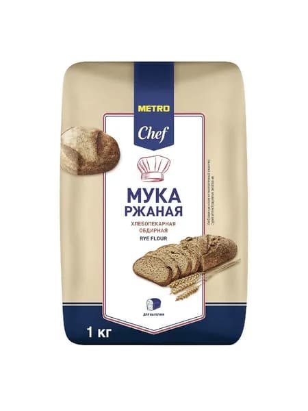 METRO Chef Мука ржаная обдирная, 1кг x 1 шт