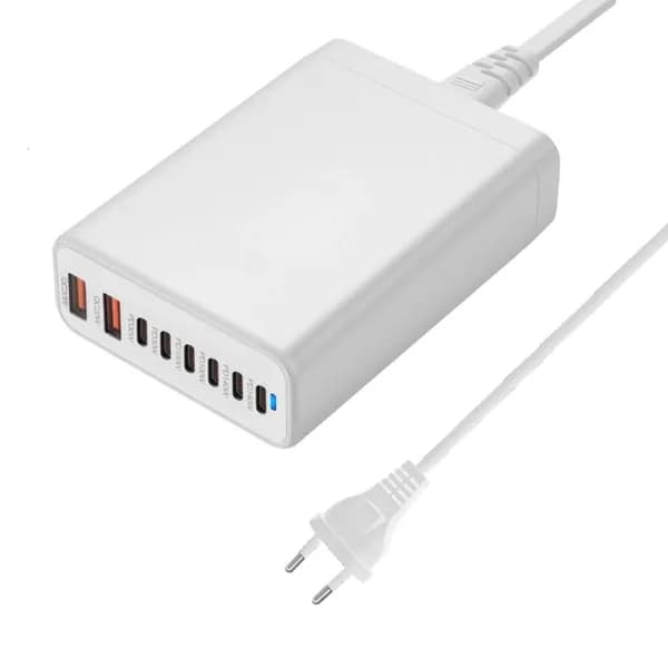Зарядное устройство MultiPorts 580W с PD3.1, Белый - EU