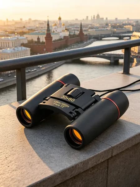 Туристический бинокль миниатюрный компактный 30х60