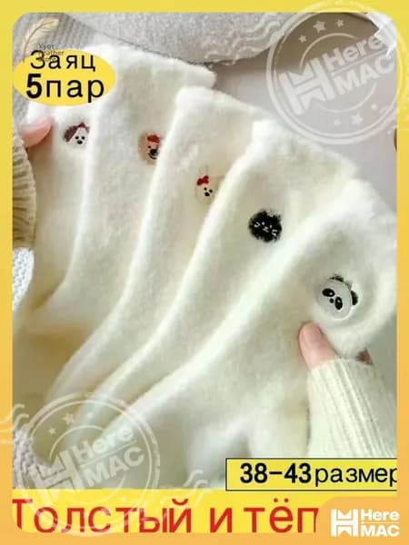 Носки женские, 5 пар