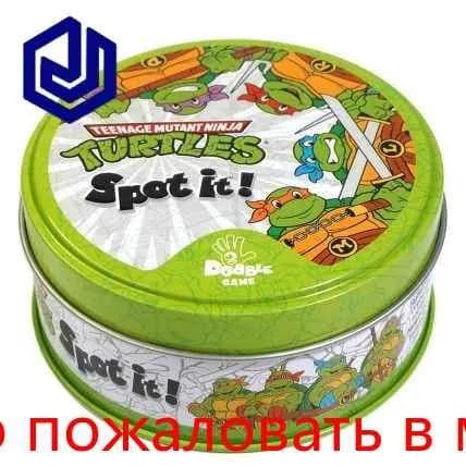 Настольная игра Доббль/ Дубль Spot it! Turtles - отличное развлечение для всей семьи и забавный подарок на Рождество!