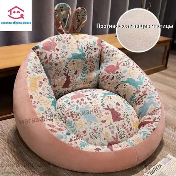 Прямой диван 55х50х50 см,розовый