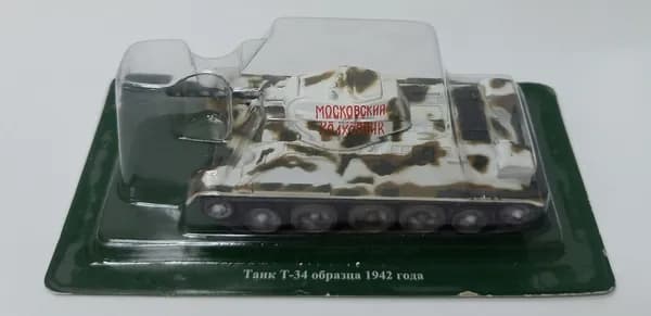 "Русские танки", модель Т-34 образца 1942 года (в коробке-блистере)