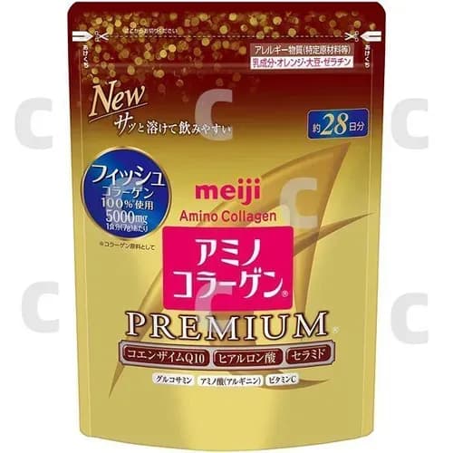 Amino collagen Meiji / Японский коллаген гидролизованный морской с витамином С