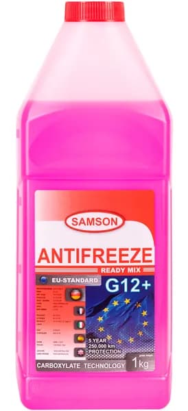 Антифриз красный G12+   -37гр   1л   Samson