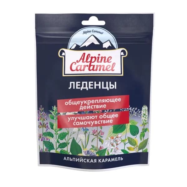 Alpine caramel леденцы альпийская карамель 75 гр