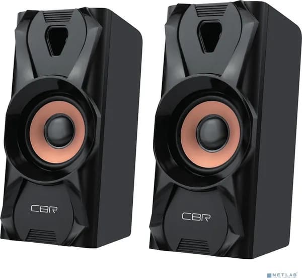 Колонки для компьютера CBR CMS 720, 2.0, USB, 2х3 Вт (6 Вт RMS), черные (CMS 720)