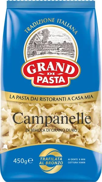 Макароны GRAND DI PASTA Campanelle группа А, 450г