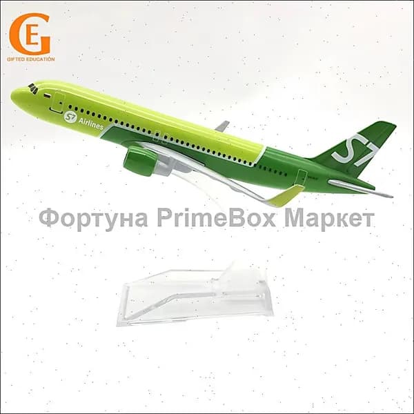 Металлическая Модель Самолета Аэробус 320, S7 Airlines А320