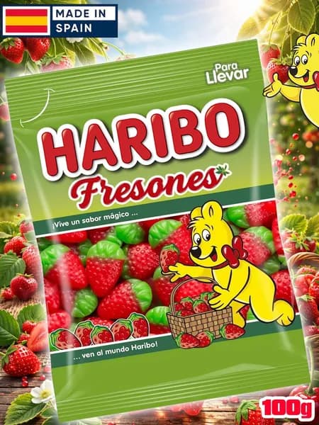 Жевательный мармелад Харибо Клубника, Haribo Fresones