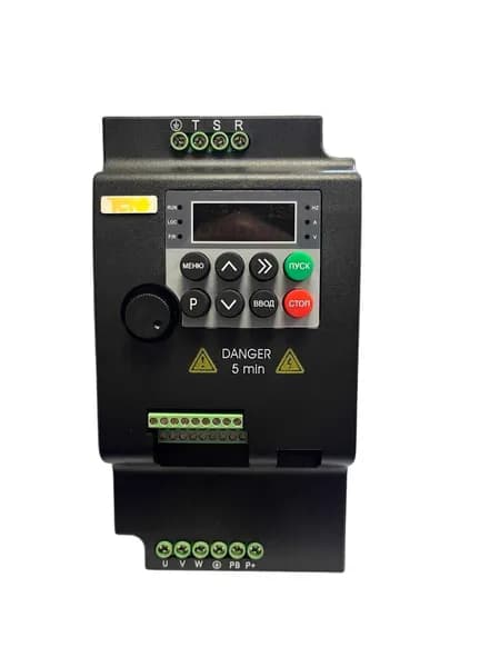 Частотный преобразователь K-DRIVE KD-100-2S-1, 5GB выходной ток 7 А, перегрузочная способность от 150 процентов (1, 5 кВт x 220 В) 08-00045806