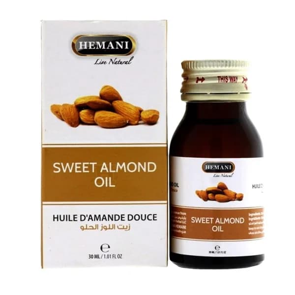 HEMANI Sweet Almond/Масло сладкого миндаля, косметическое, 30 мл