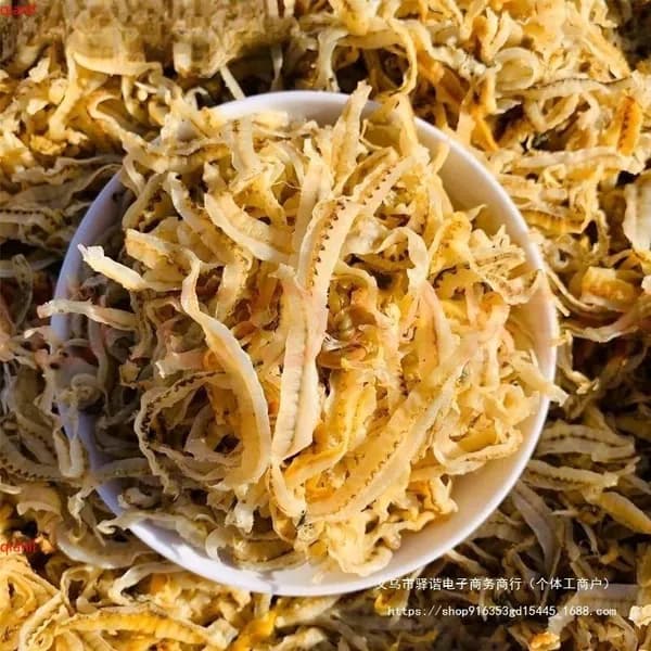 Сушеные гребешки морские деликатесные края мантии гребешка и абалона