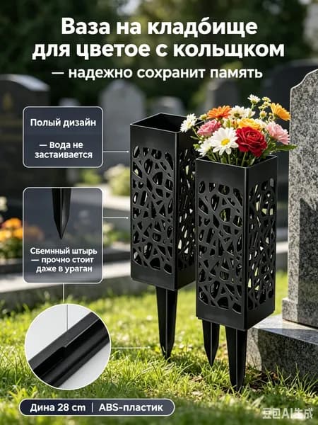 Горшок сетчатый 10 л, 28 см, 2 шт, цвет черный