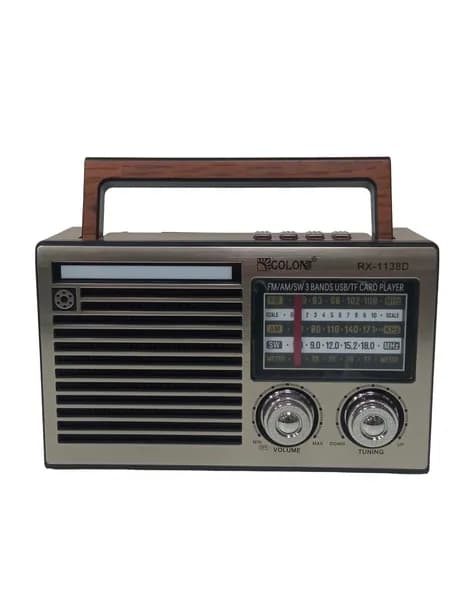 Радиоприемник с MP3 плеером и Bluetooth TWS AC/DC RX-1138D (серебристый)