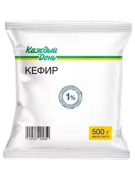 Кефир Каждый день 1% БЗМЖ 500 мл
