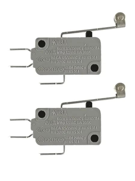Микропереключатель 2 шт. Dongnan KW3A-16Z5-A200 3-х контактный 16(4)A 250V рычаг с роликом 25мм