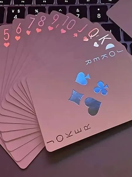Покерные карты 54 штуки из пластика для семейных игр и магии, яркий дизайн, не ломаются,2шт