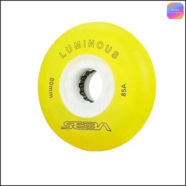 Колеса для роликов светящиеся Seba Luminous 80mm/85A желтые 4шт