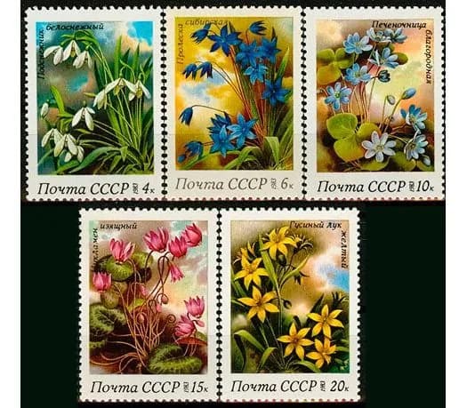 СССР, 1983. (5398-02) Цветы,