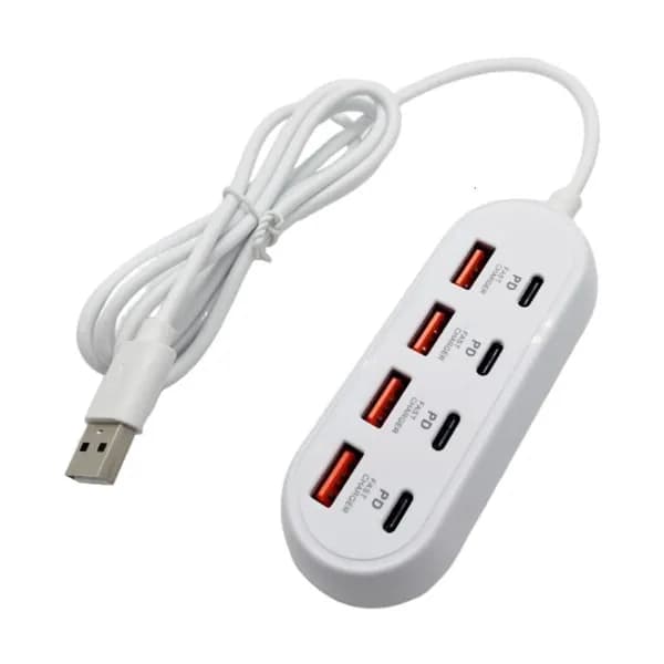 USB-C сплиттер с 8 портами для зарядки, 120cm