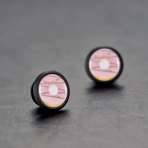 Заглушки руля велосипеда пластиковые, Пончики.