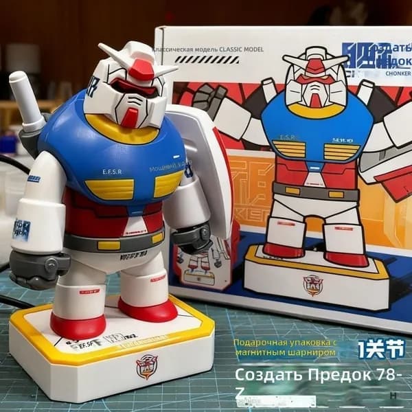 Магнитная сборная модель Gundam Chonker в стиле кавай: с подставкой, из ABS-пластика, для подростков