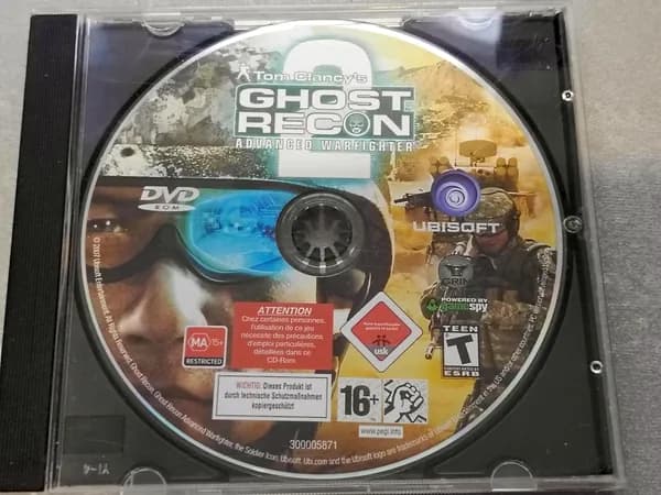Диск с винтажной игрой для слабого ПК Tom Clancy s Ghost recon: Advanced warfighter