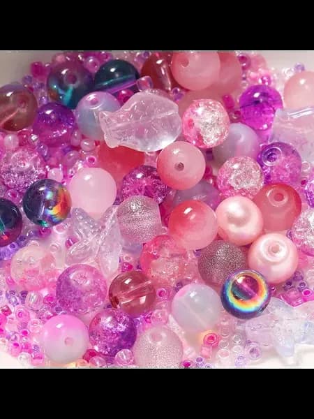 Бусины стеклянные розовые 8 мм, Color Розовый, Цвет 20