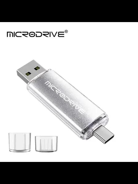 MicroDrive 32 ГБ Silver USB-C флешка