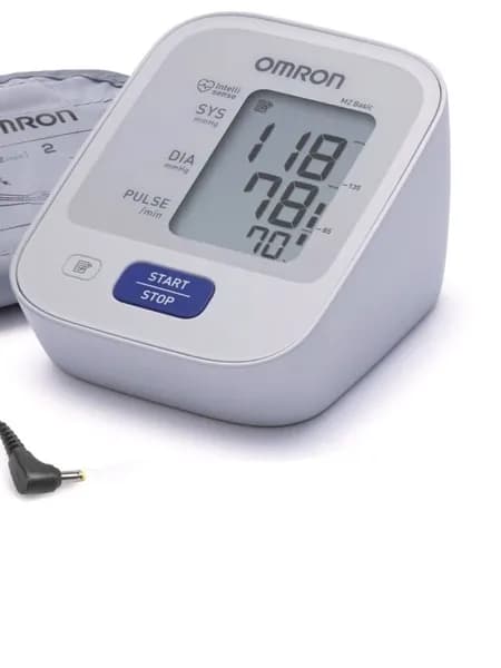 Тонометр Omron M2 Basic HEM-7121-ARU, автоматический с адаптером и универсальной манжетой, 22-42 см