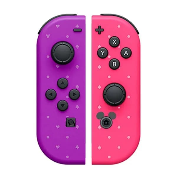 Геймпады контроллеры Joy-con для Nintendo Switch и Nintendo Switch OLED фиолетовый розовый с узором джойстики цвет 8