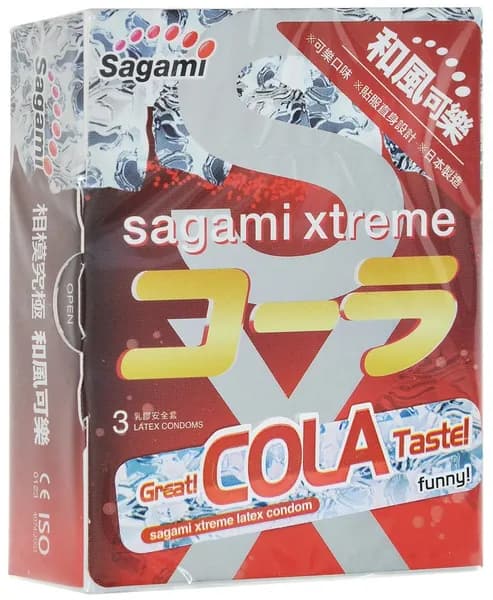 Ароматизированные презервативы Sagami Xtreme Cola - 3