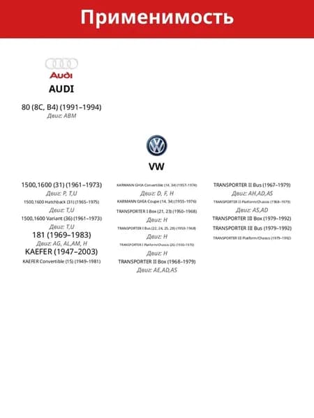 Вклад.шатун.ком кт +0.75 для AUDI VW