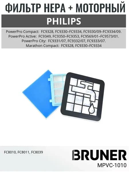 Комплект фильтров для пылесоса Philips PowerPro