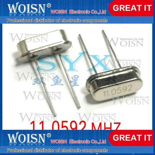 10шт HC-49S 11.0592M 11.0592MHz direct insertion passive crystal oscillator crystal . brand new DIP-2P наличный товар