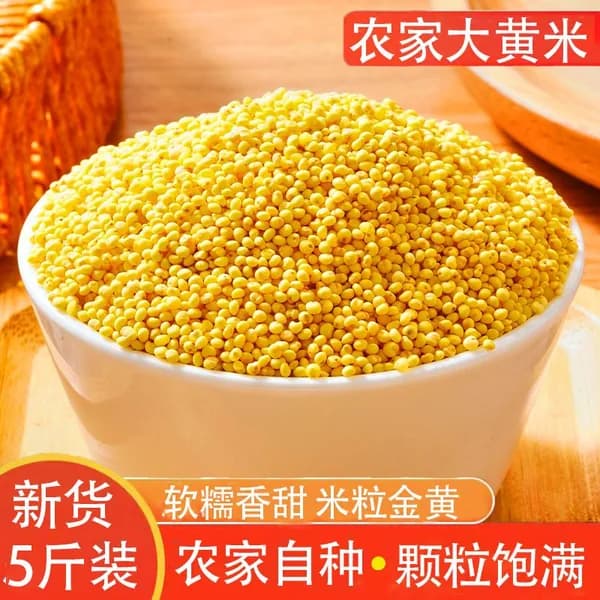 Свежий клейкий просо из Северо-Восточного Китая для традиционных рисовых пирожков