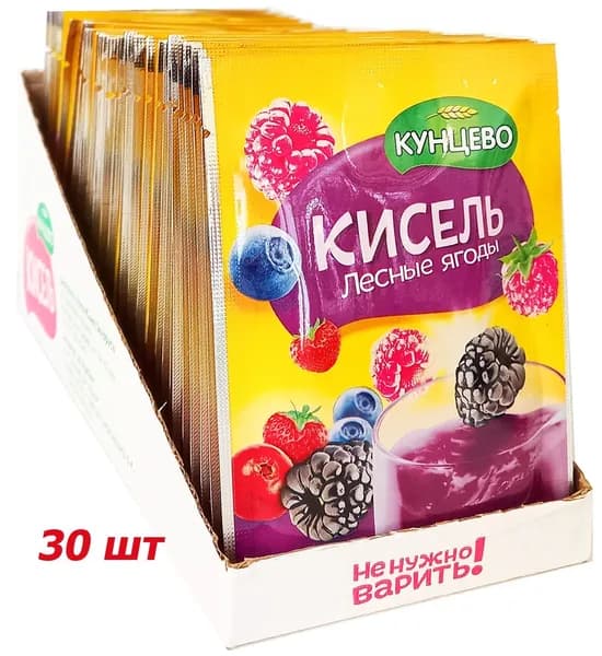 Кисель лесные ягоды 30 шт