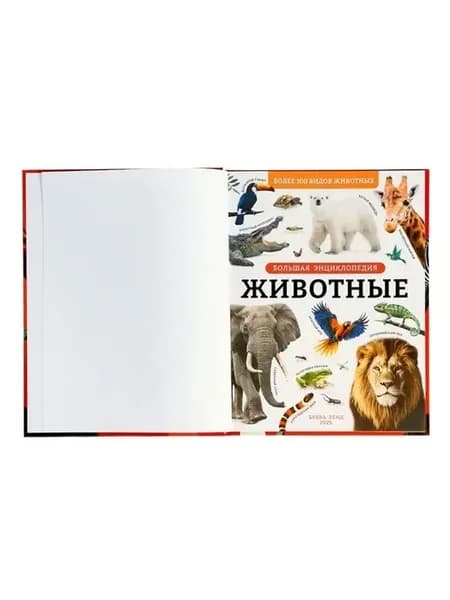 Энциклопедия животных твёрдый переплёт, 128 страниц