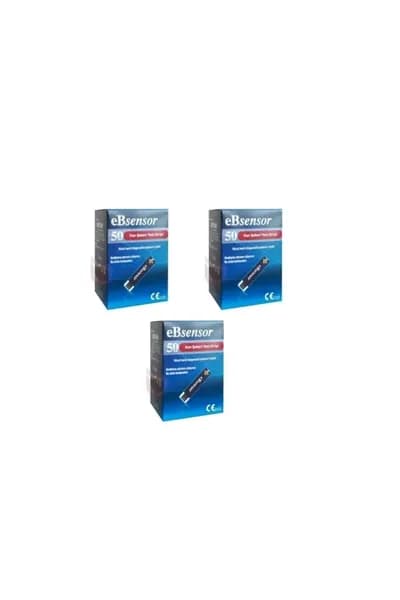 3 kutu Ebsensor Kan ekeri Test Stripi 50'li / 3 Тест-полоски для определения уровня глюкозы в крови Эбсенсор 50 шт.