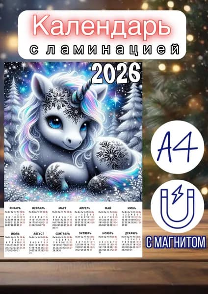 Календарь 2026 г., Настенный